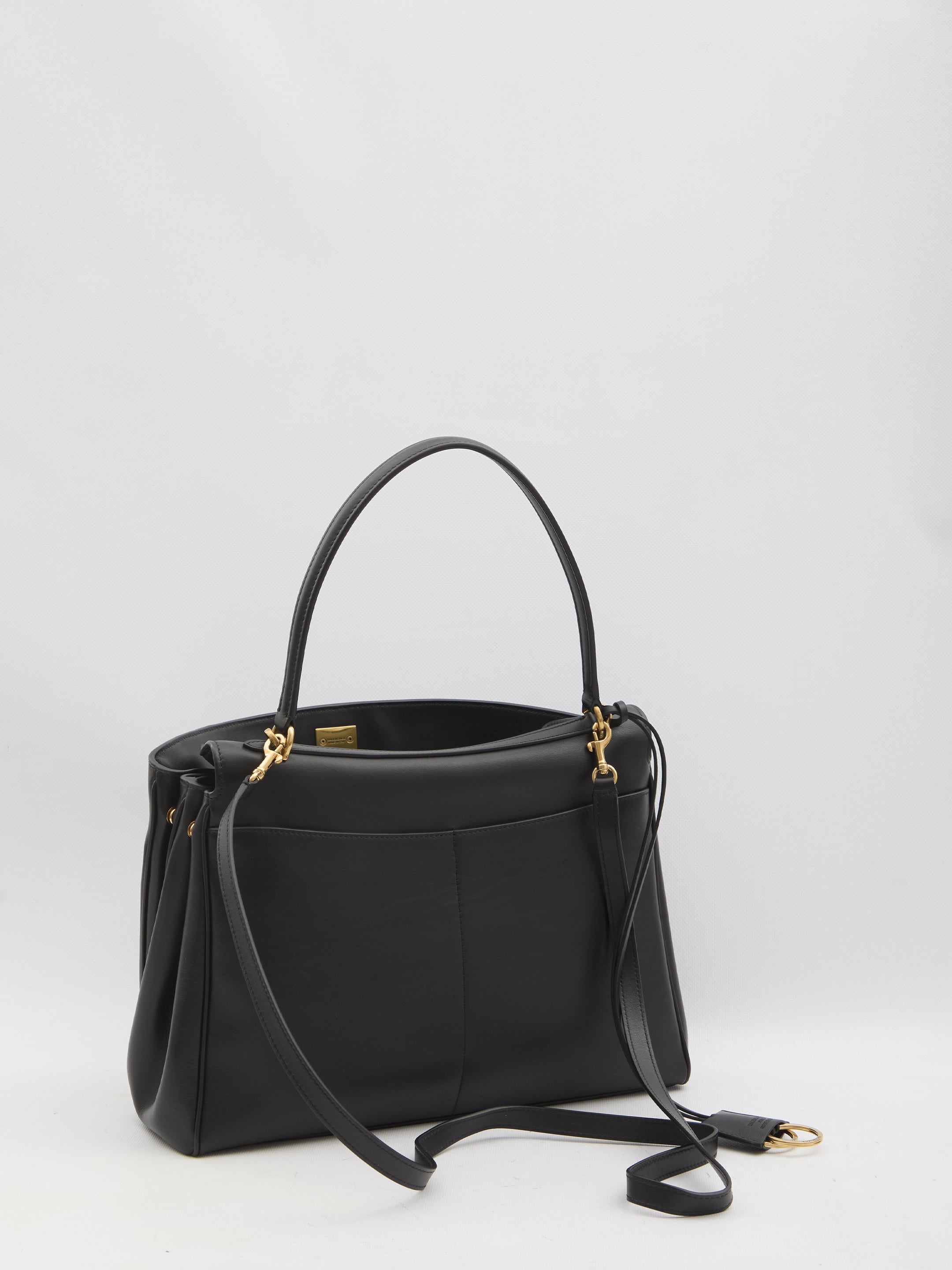 BALENCIAGA Medium Calfskin Leather Rodeo Handbag