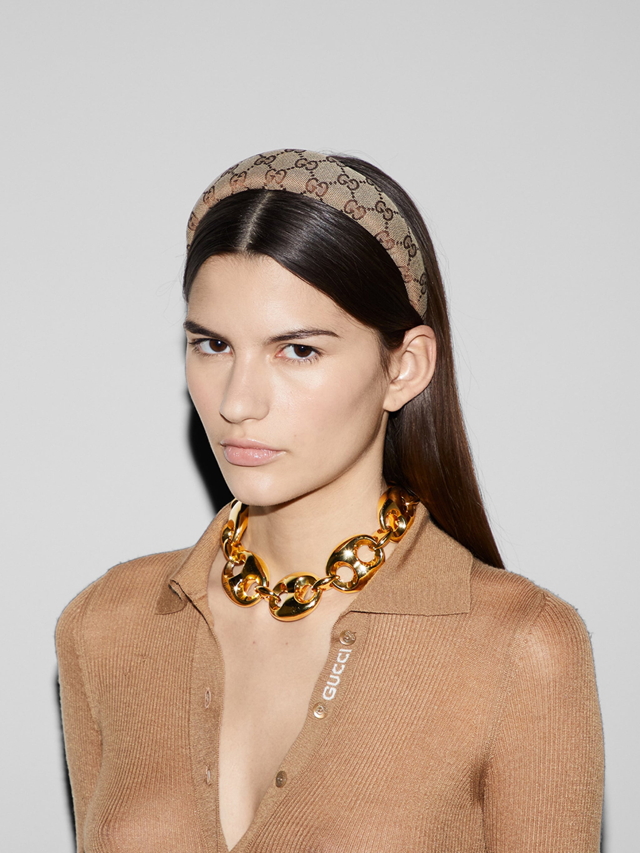 GUCCI Original GG Canvas Hairband - Women's Fashion Accessory