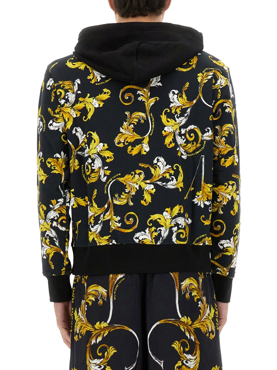 VERSACE JEANS COUTURE Cotton Sweatshirt for Men - SS25 Collection