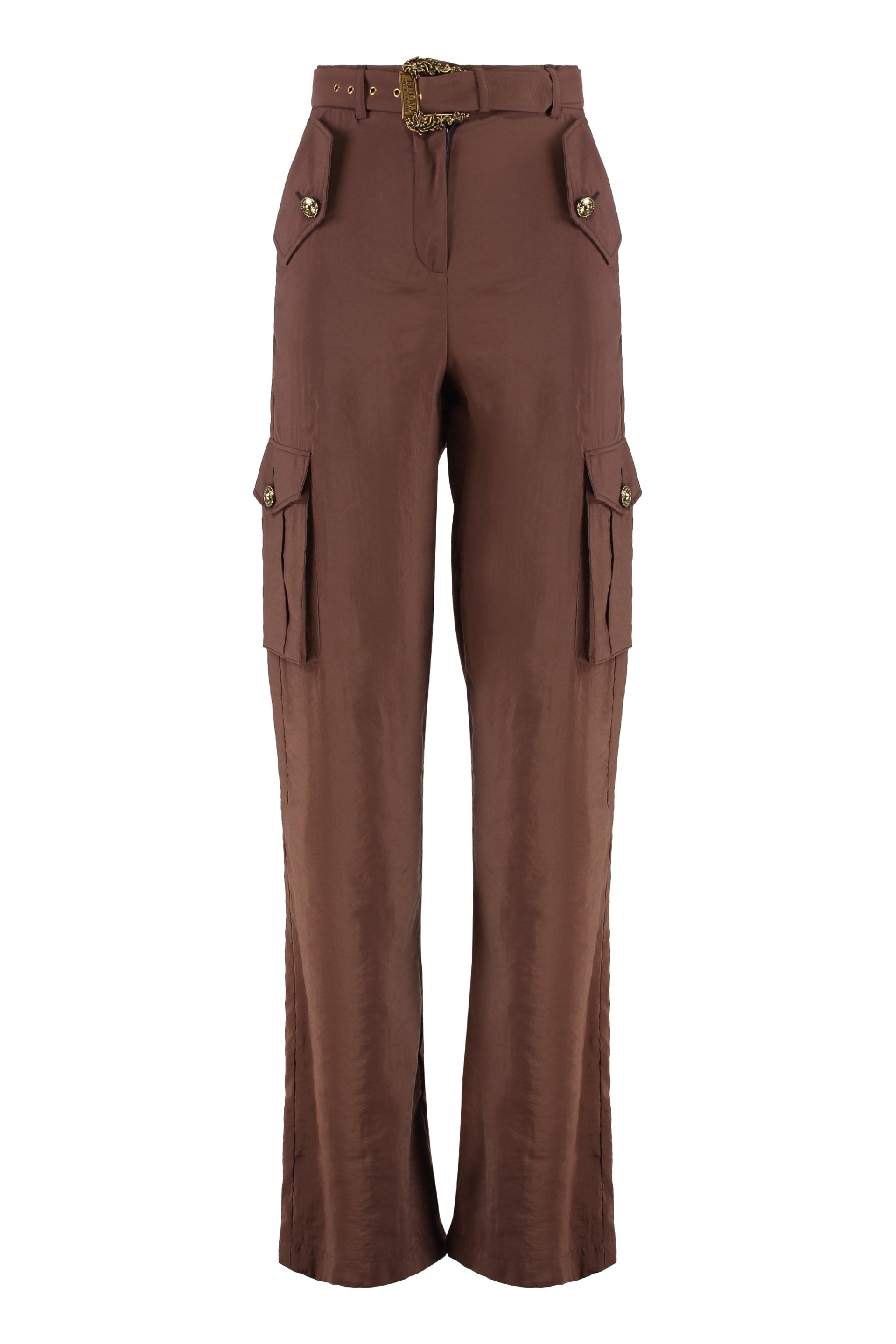 VERSACE JEANS COUTURE Embellished Button Cargo Trousers for Women