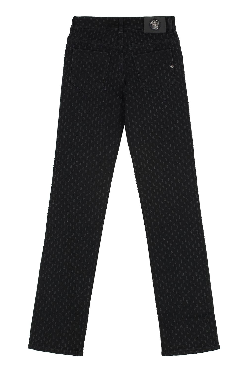 VERSACE JEANS COUTURE High-Rise Slim Fit Distressed Jeans for Women