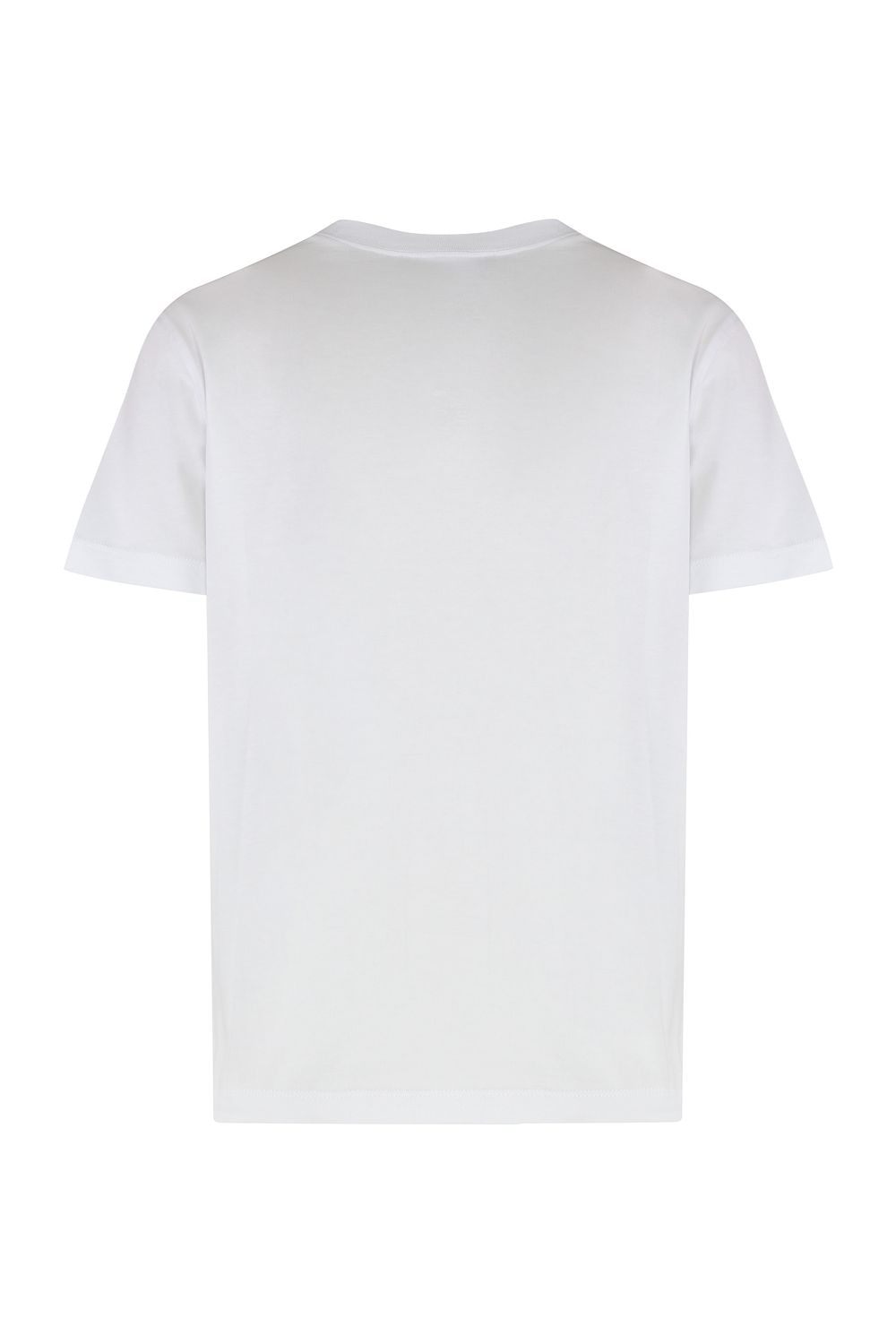 VERSACE JEANS COUTURE Cotton Crew-Neck T-Shirt with Rhinestone Details