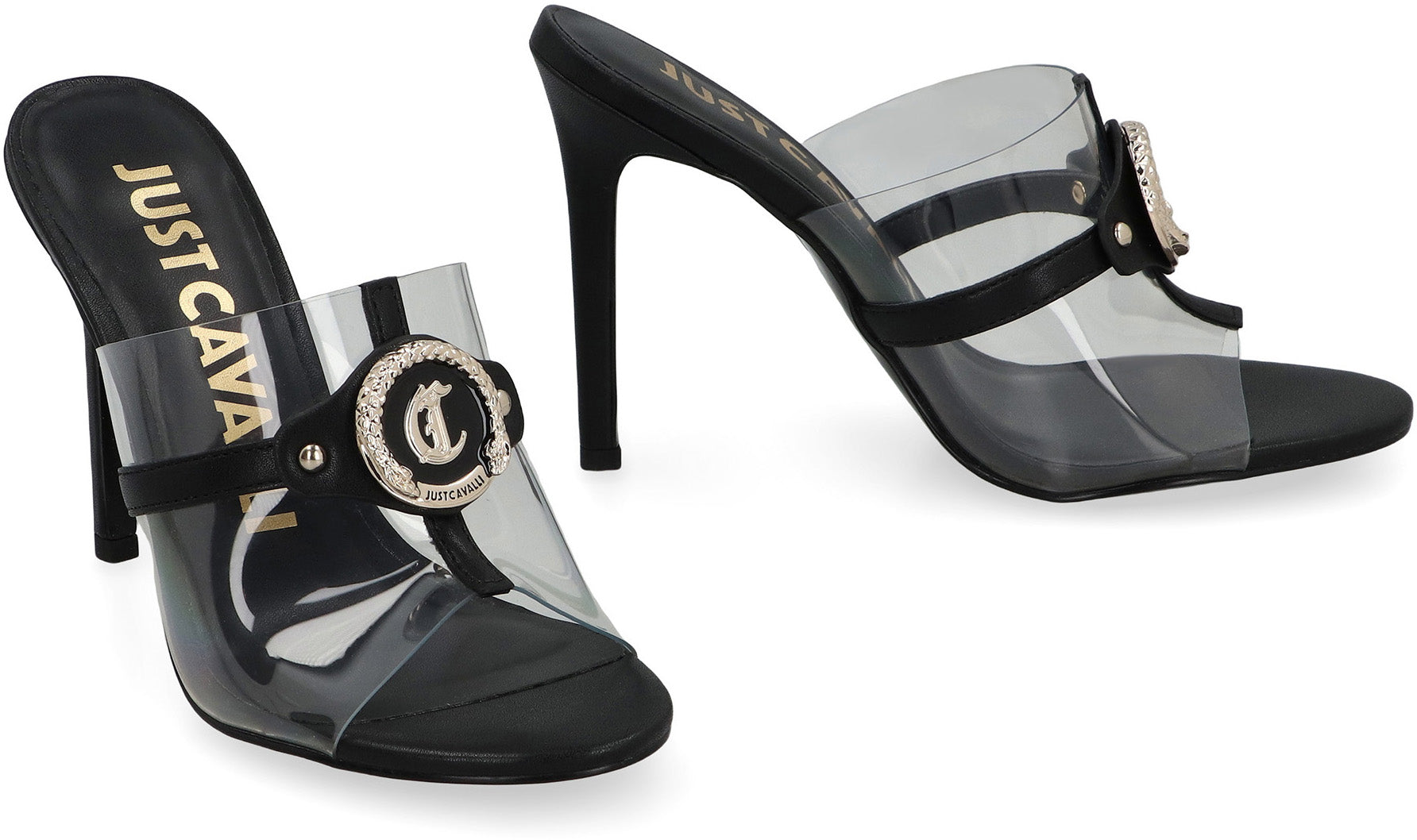 JUST CAVALLI Elegant Leather Stiletto Heels
