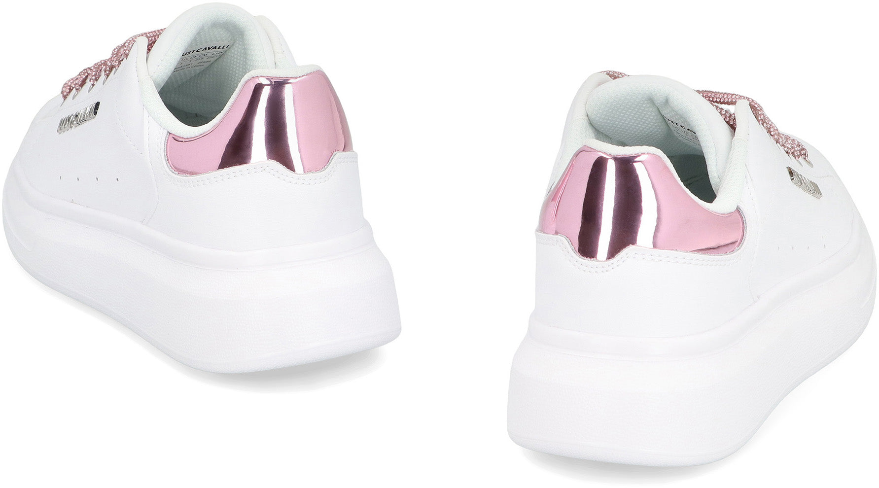 JUST CAVALLI Leather Low-Top Sneakers