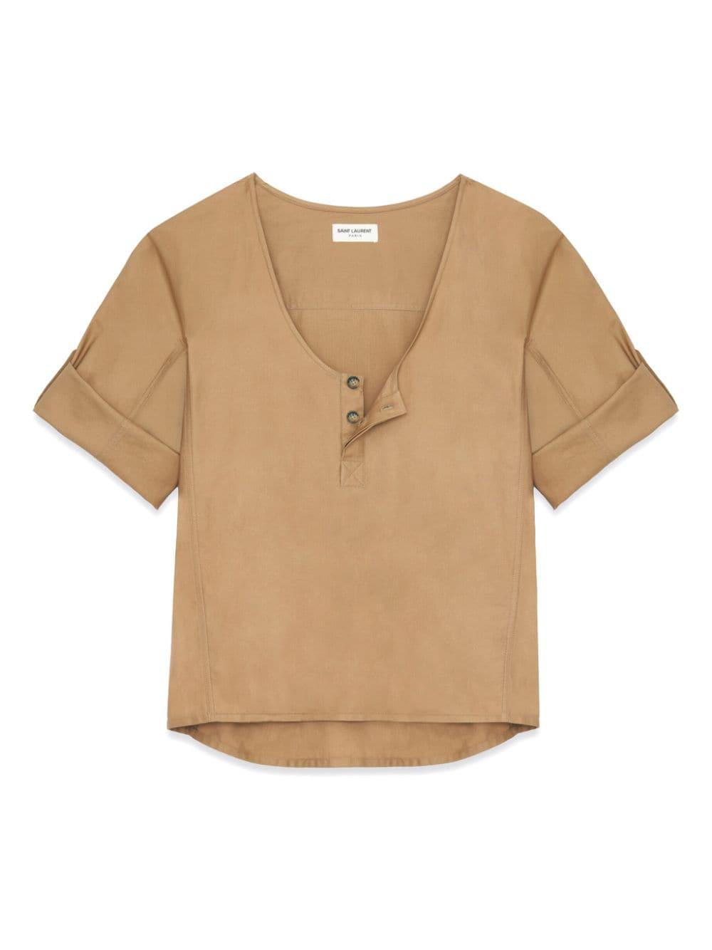 SAINT LAURENT Comfortable Twill Top for Women