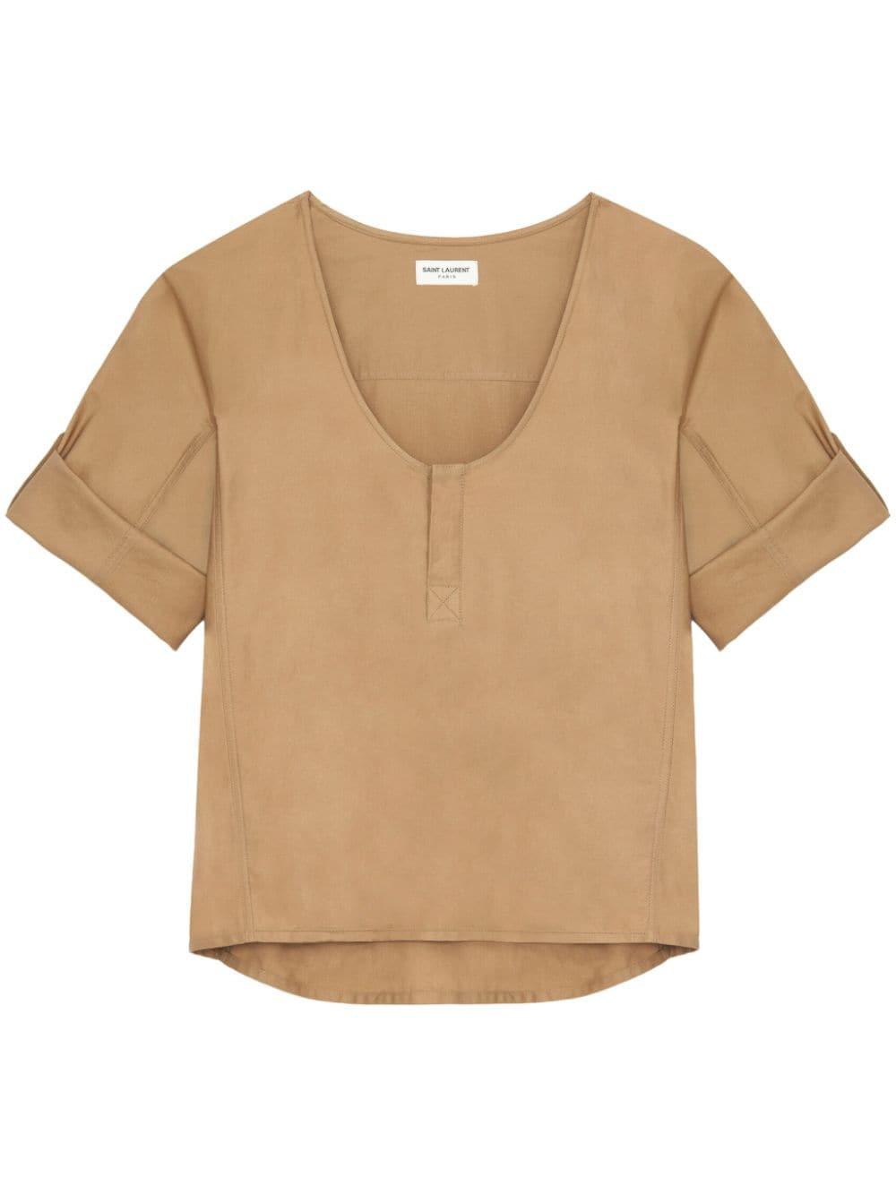 SAINT LAURENT Comfortable Twill Top for Women