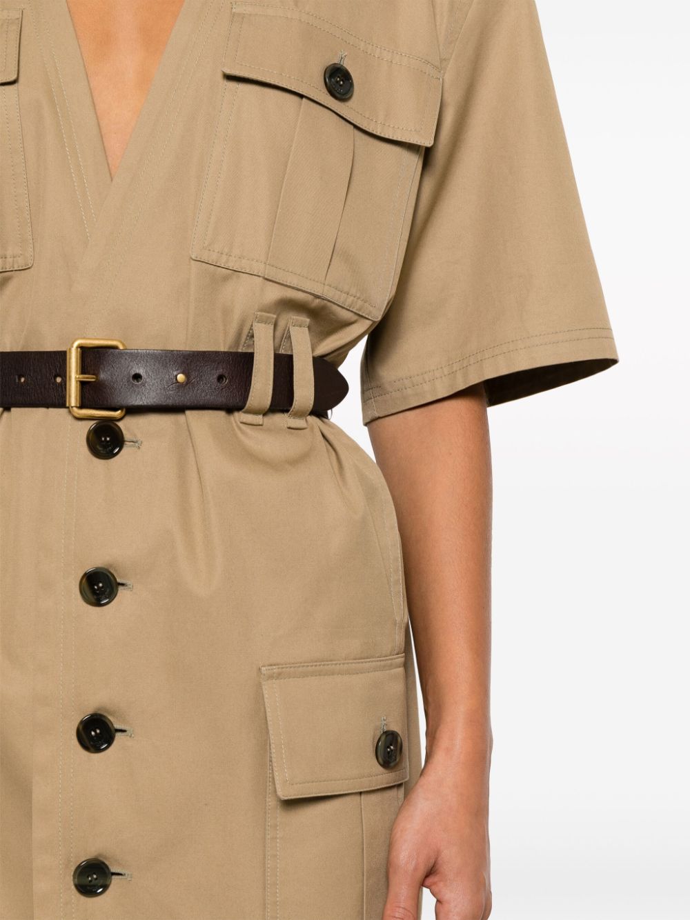 SAINT LAURENT Lightweight Saharienne Dress Size 40