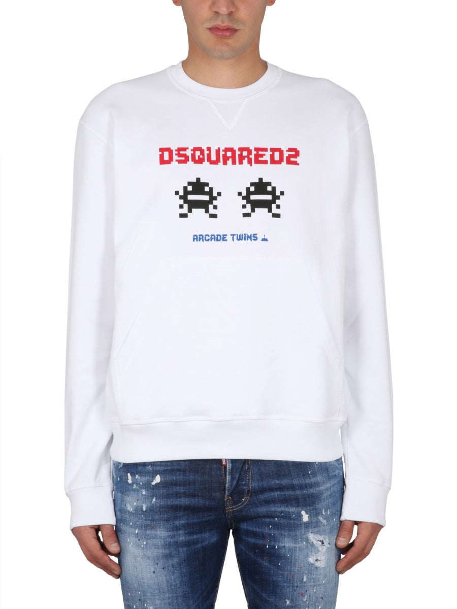 DSQUARED Classic Logo Sweatshirt for Men