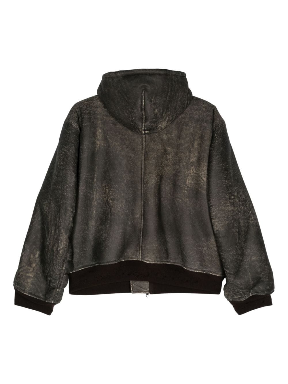 BALENCIAGA Distressed Effect Zip Up Hoodie