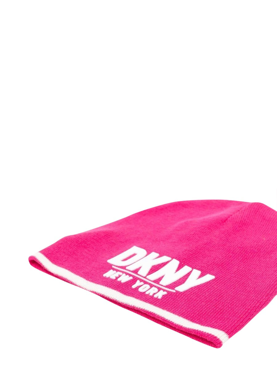 DKNY Girls' Mini Logo Beanie Hat