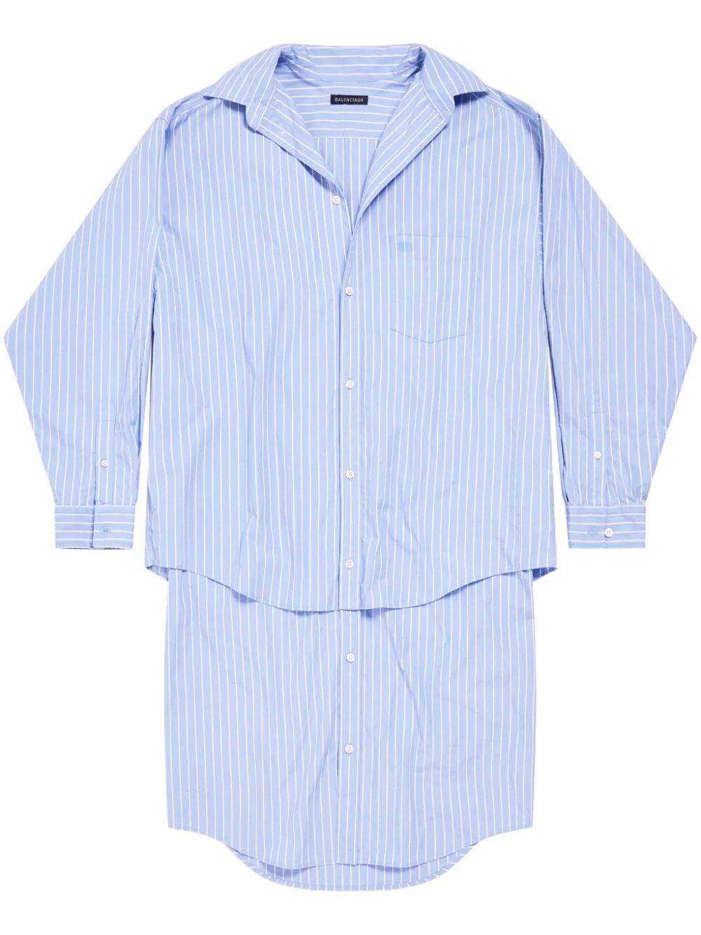 BALENCIAGA Classic Layered Shirtdress for Women