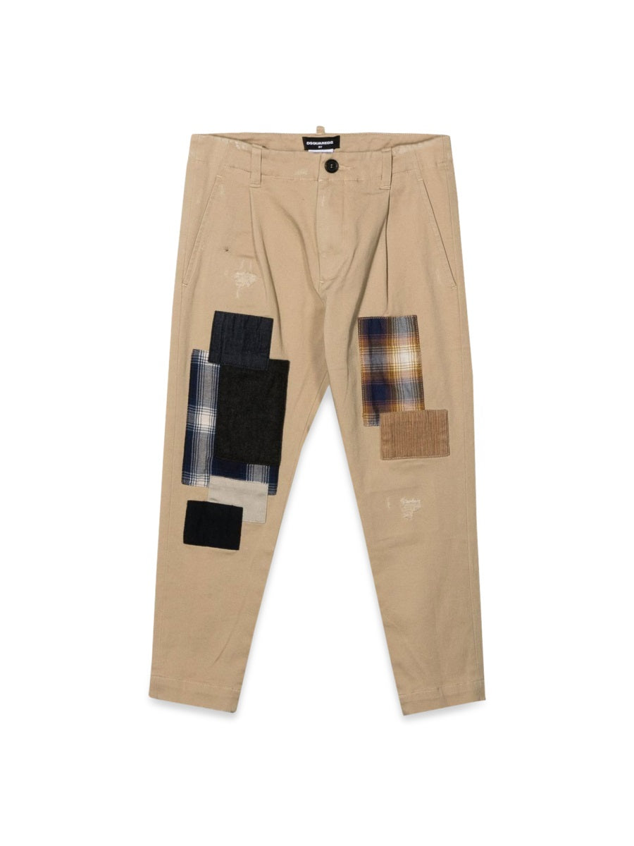 DSQUARED Trendy Patchwork Pants for Boys - FW22