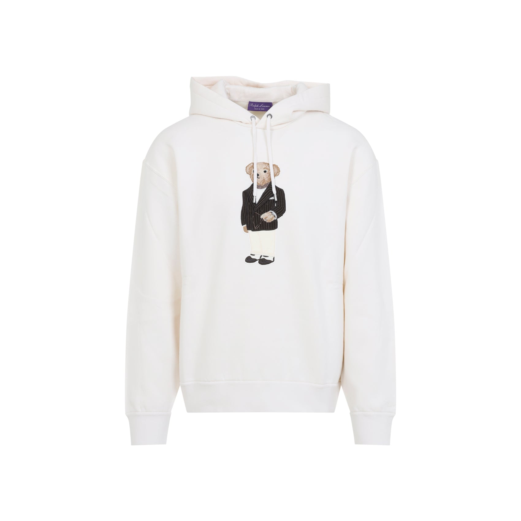 RALPH LAUREN PURPLE LABEL Classic Long Sleeve Bear Hood Pullover