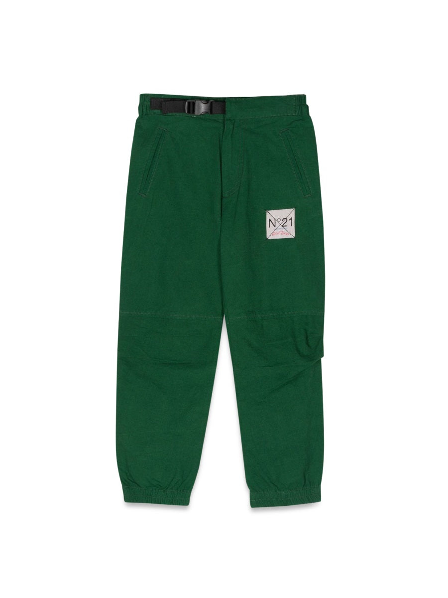 N°21 Logo Patch Trousers for Kids
