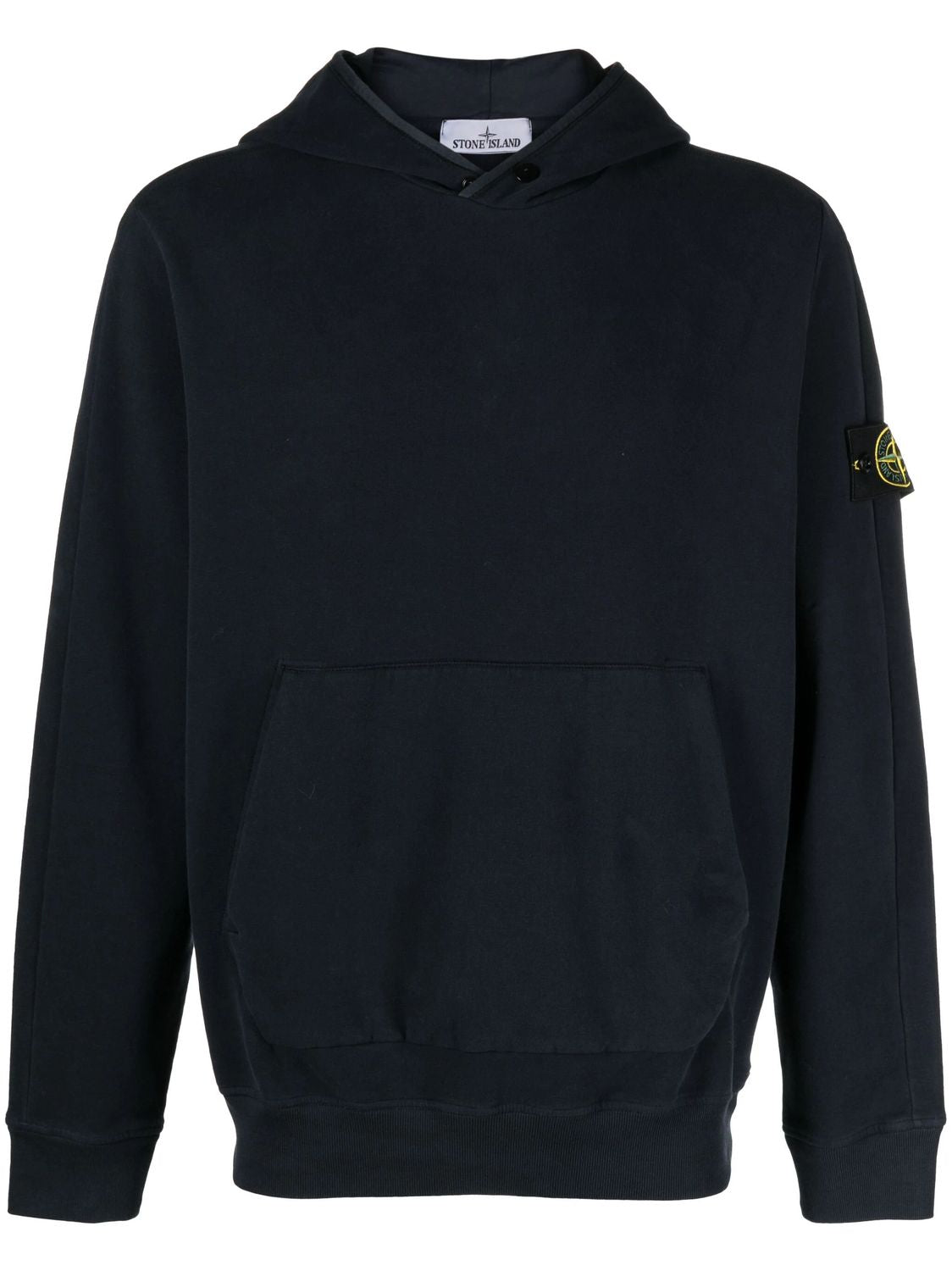 STONE ISLAND Soft Cotton Hoodie with Compass Patch