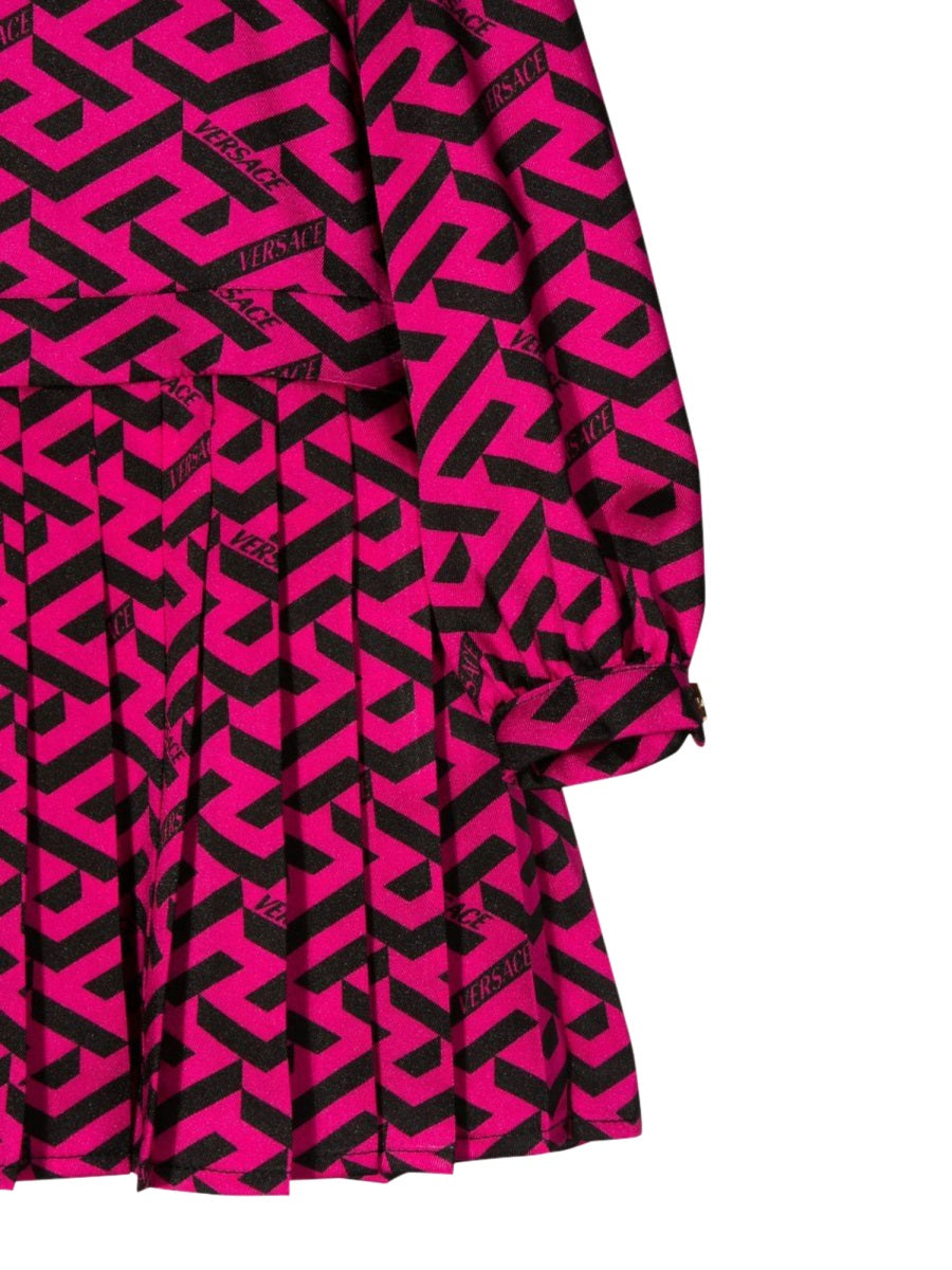 VERSACE Mini Greek Allover Dress for Girls