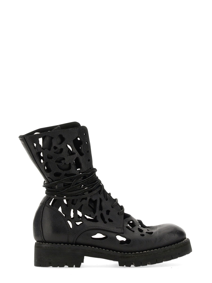 GUIDI Stylish Ankle Boot with Cut Out Details