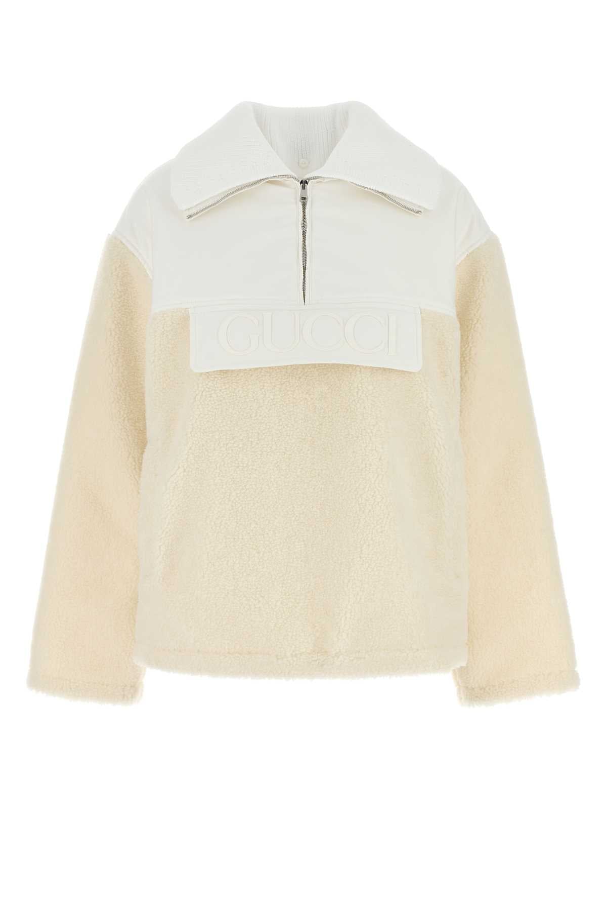 GUCCI Two-Tone Wool Blend Padded Jacket - Women's L/S Hoodie