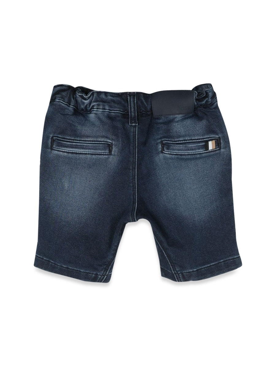 BOSS Boys Mini Denim Bermuda Shorts