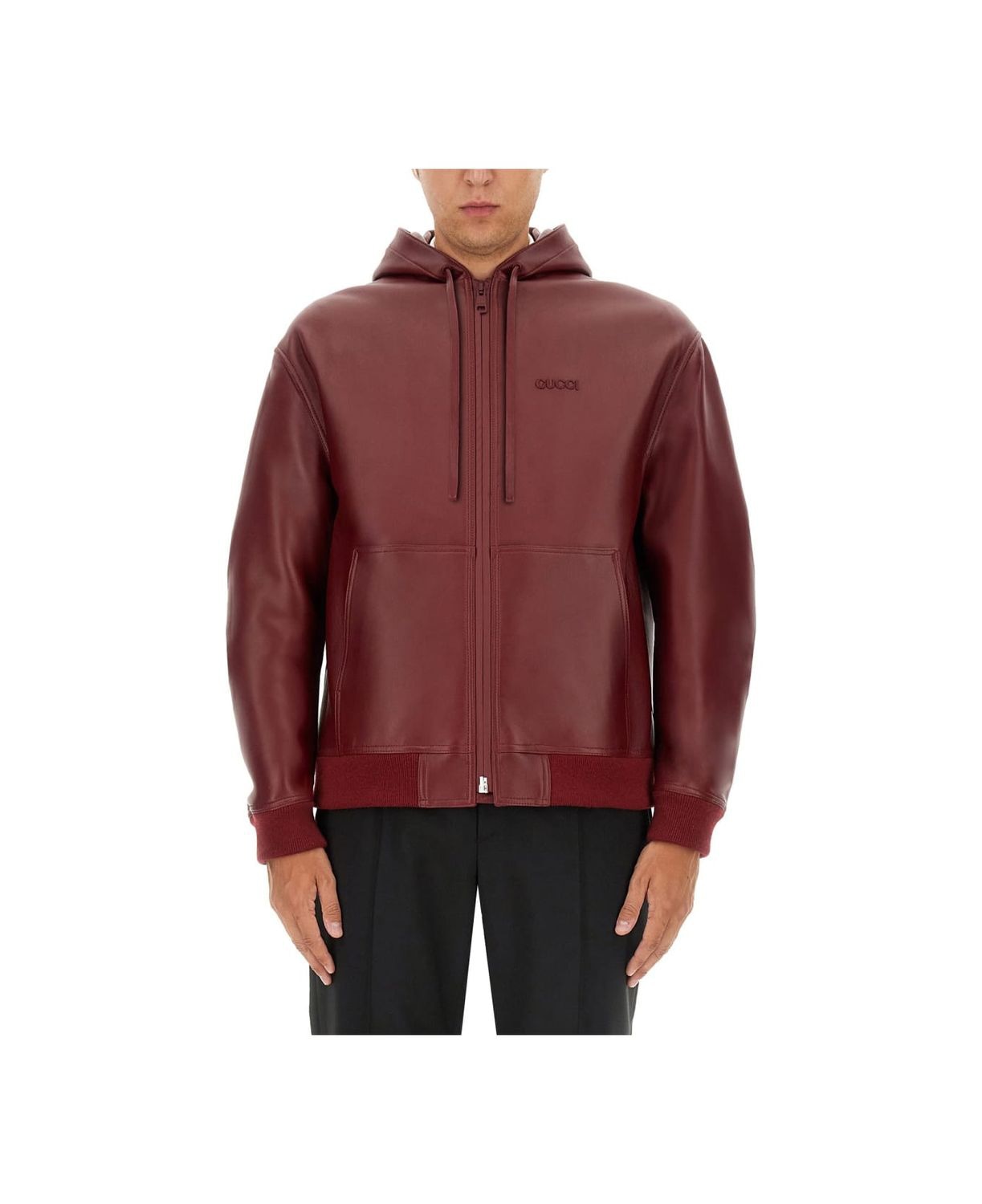 GUCCI Regular Fit Bomber Jacket with Zip - Size 48 IT