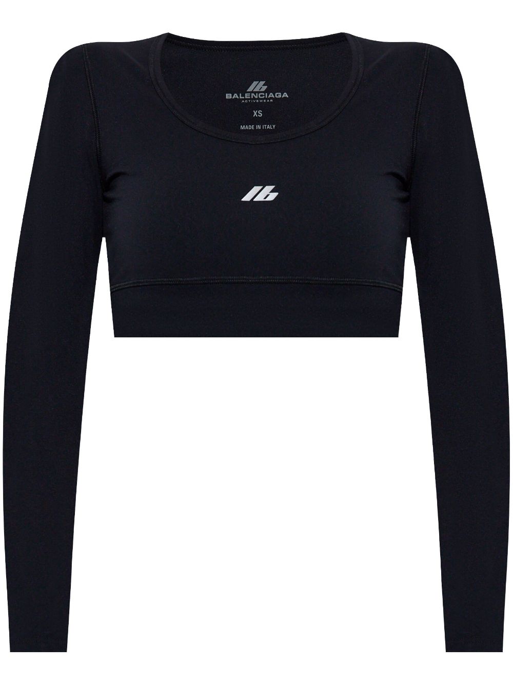 BALENCIAGA Logo Cropped Mini Top
