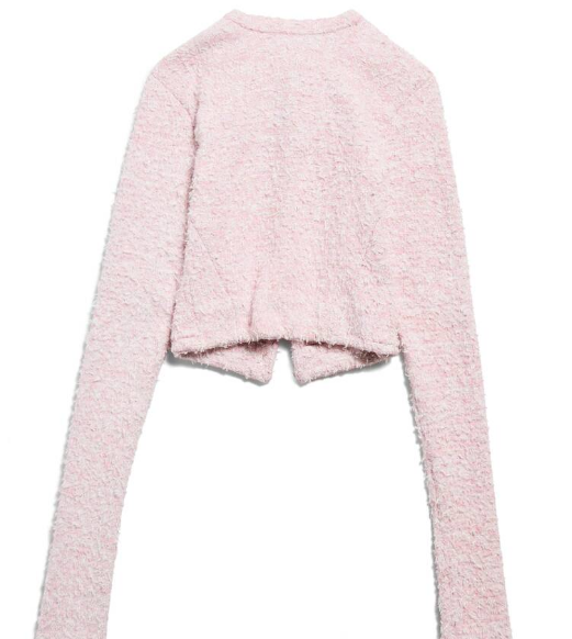 BALENCIAGA Cropped Bouclé Jacket