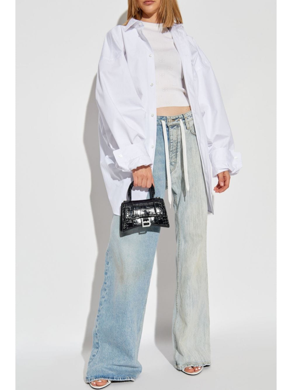 BALENCIAGA Open-Knit Wool Top for Women - SS25