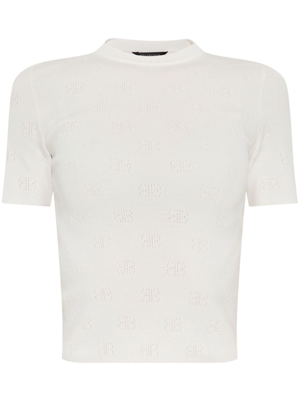 BALENCIAGA Open-Knit Wool Top for Women - SS25