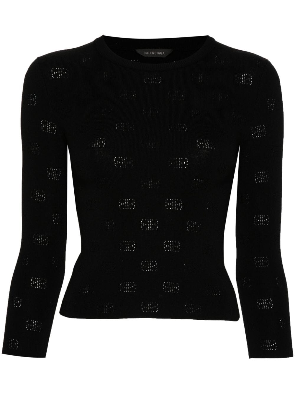 BALENCIAGA Open-Knit Wool Top for Women