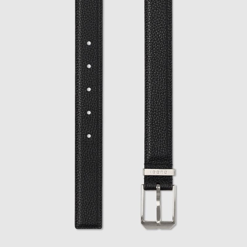 GUCCI Classic Leather Belt with Buckle