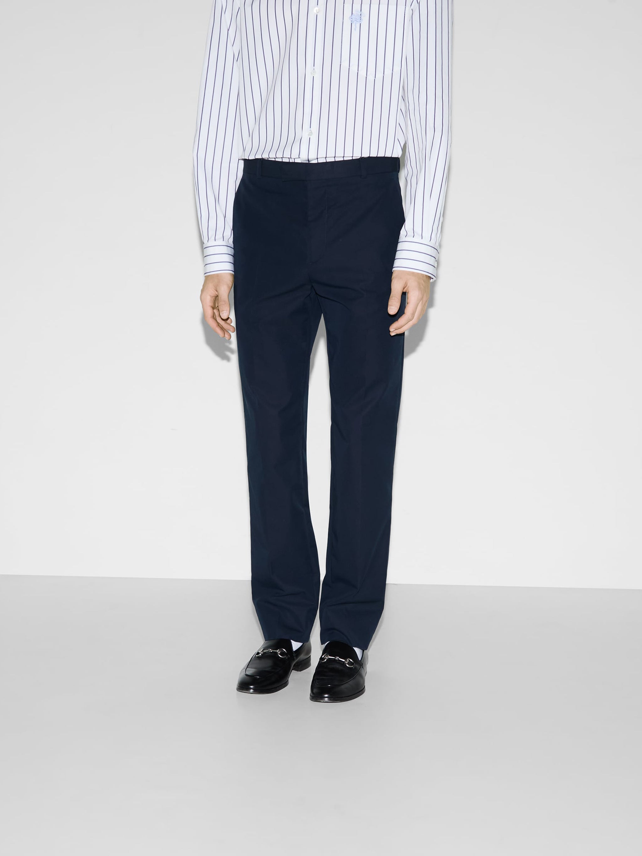 GUCCI Embossed Cotton Twill Trouser - Size 48