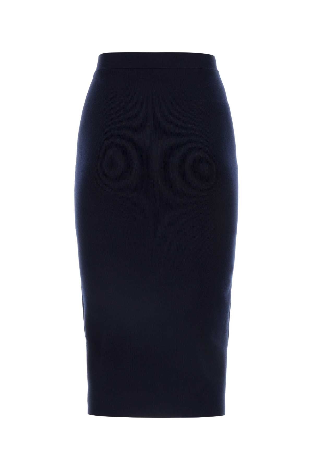 BOTTEGA VENETA Elegant Midi Cashmere Blend Skirt