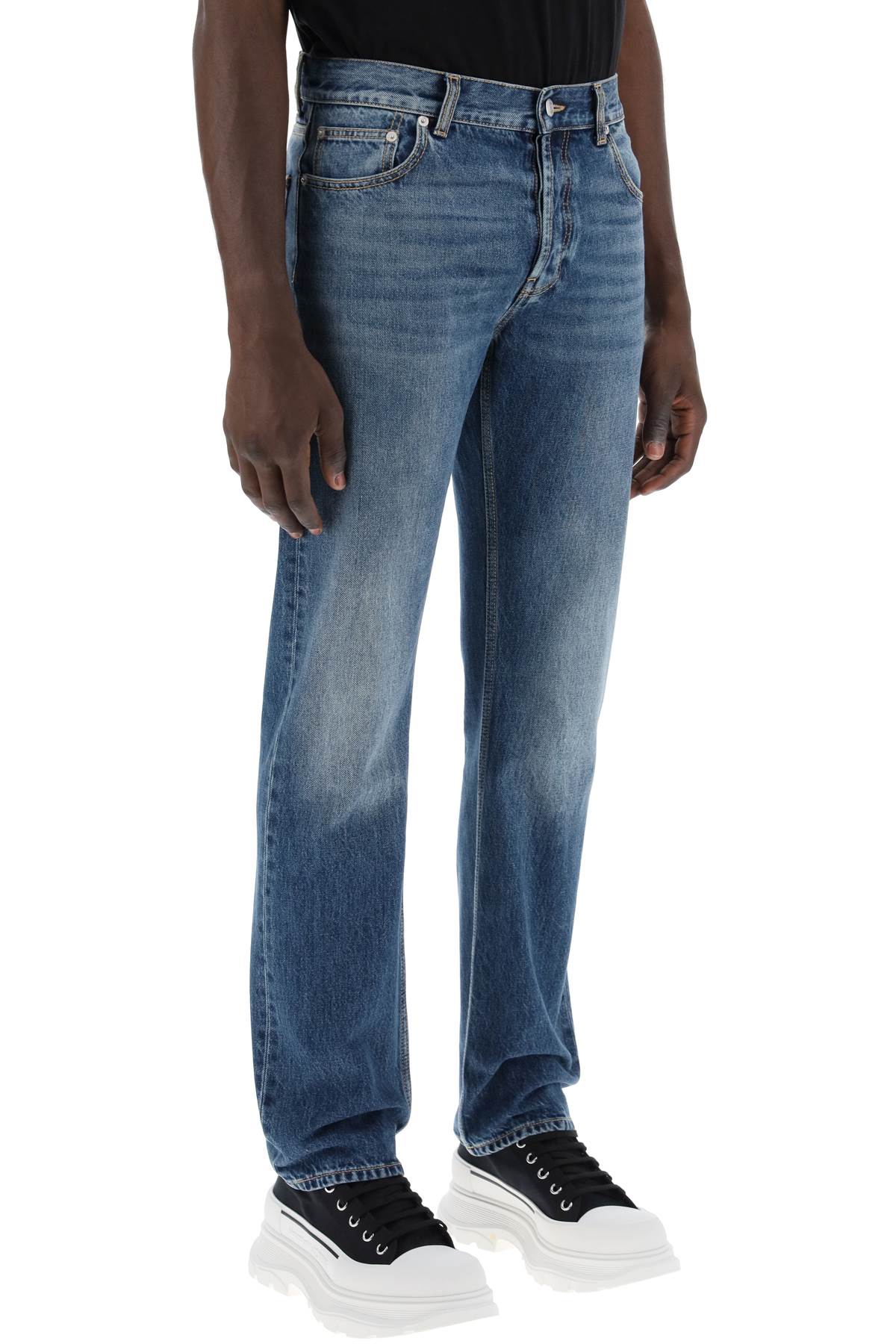 ALEXANDER MCQUEEN Men's Denim Jeans - FW24 Collection