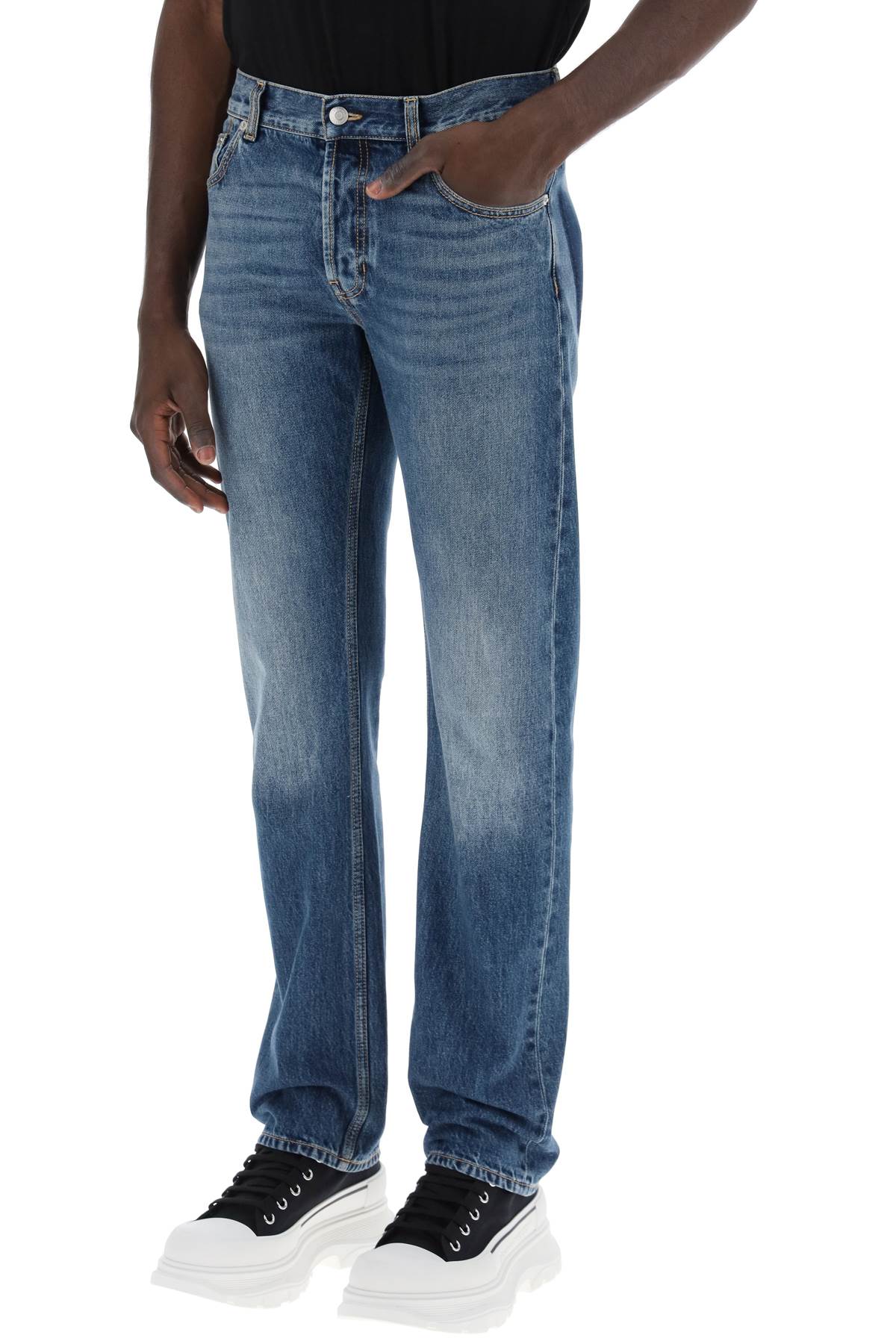 ALEXANDER MCQUEEN Men's Denim Jeans - FW24 Collection