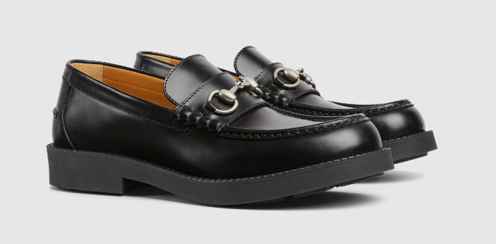 GUCCI Classic Leather Horsebit Loafers for Men
