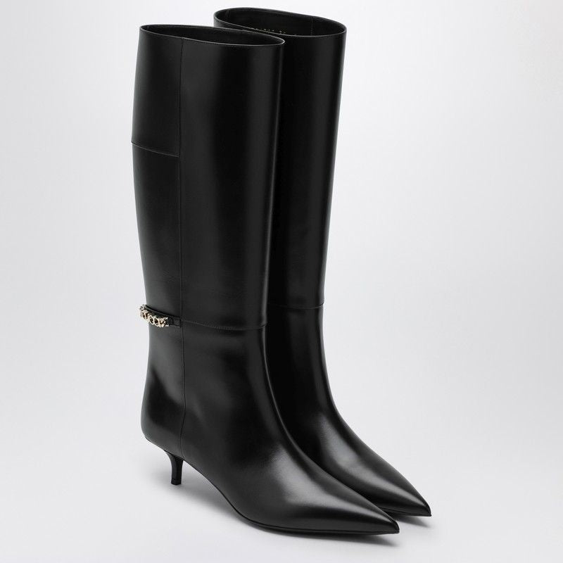 GUCCI Signorina High Leather Boots with Pointed Toe for Women