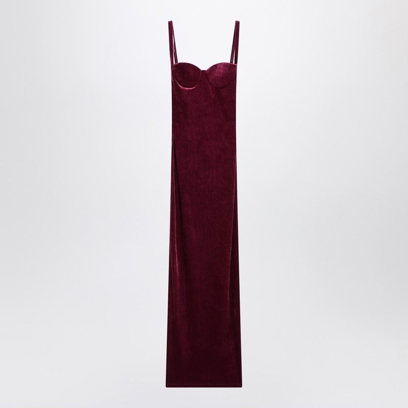 BALENCIAGA Long Velvet Dress