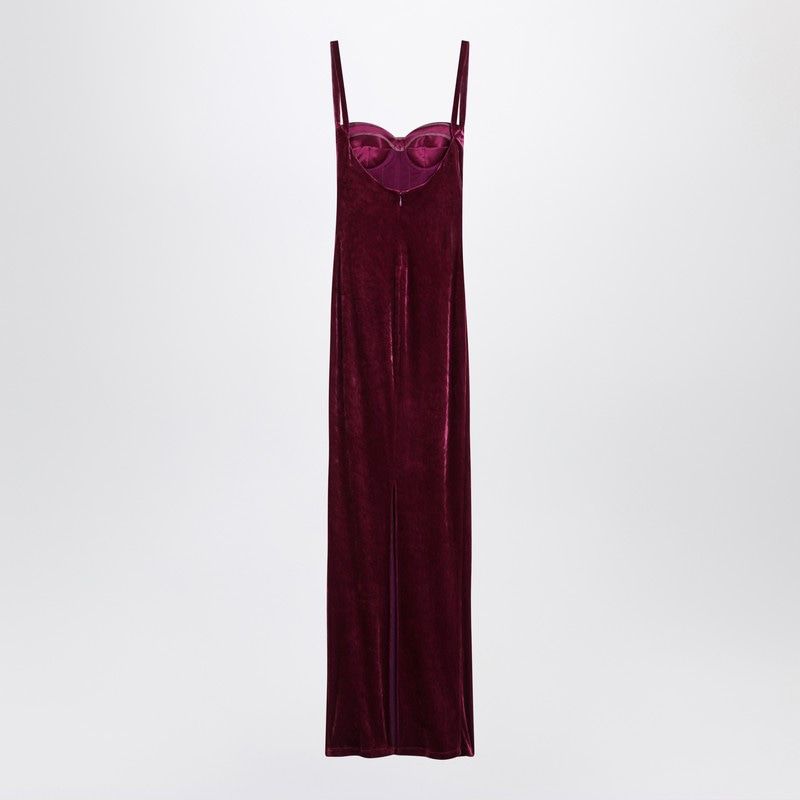 BALENCIAGA Long Velvet Dress