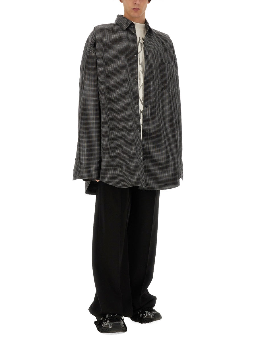 BALENCIAGA Oversized Fit Outerwear Shirt - Large