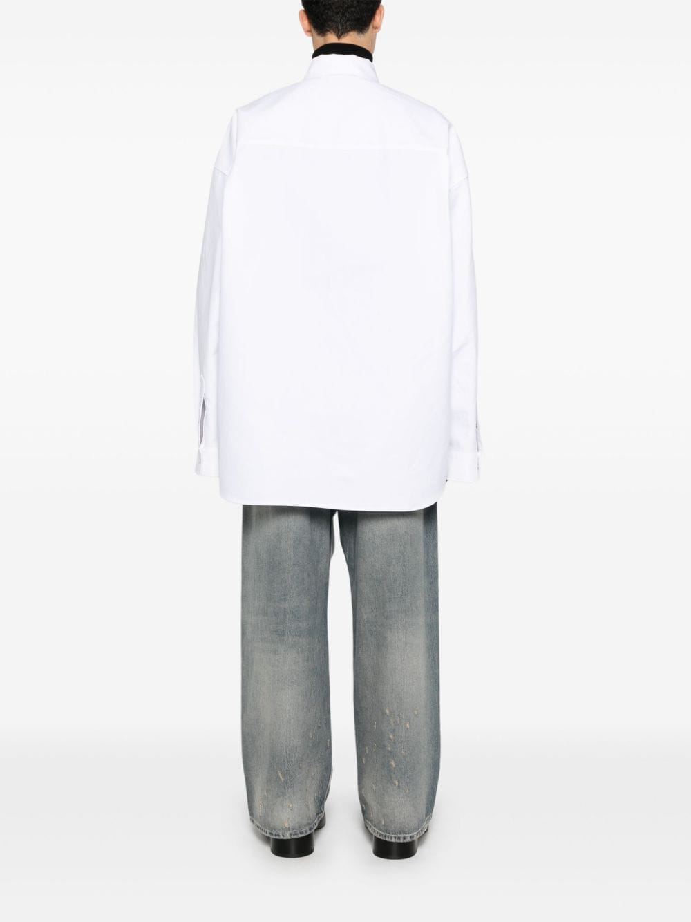 BALENCIAGA Oversized Cotton Shirt for Women - SS25 Collection