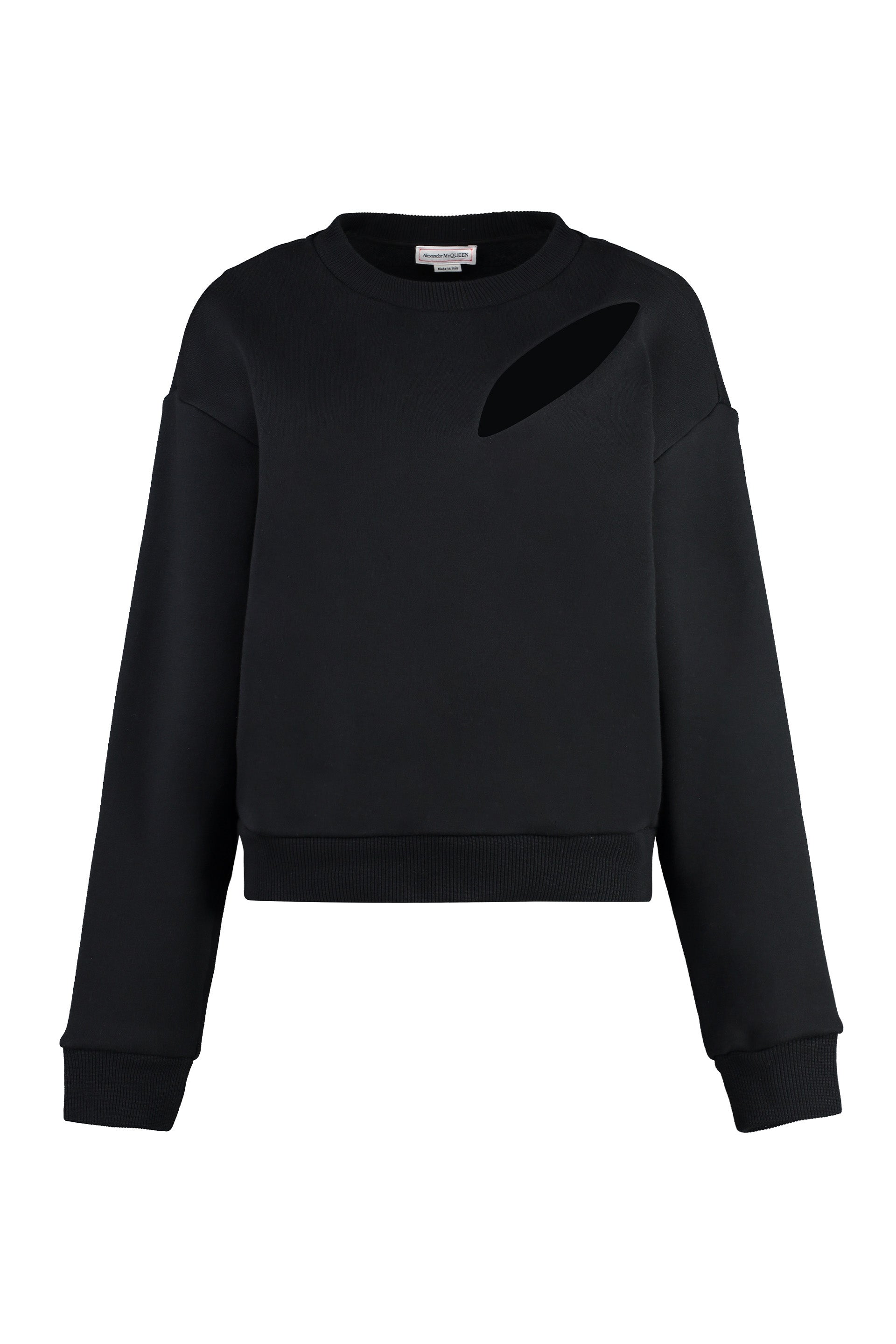 ALEXANDER MCQUEEN Cut-Out Detail Regular Fit Sweatshirt