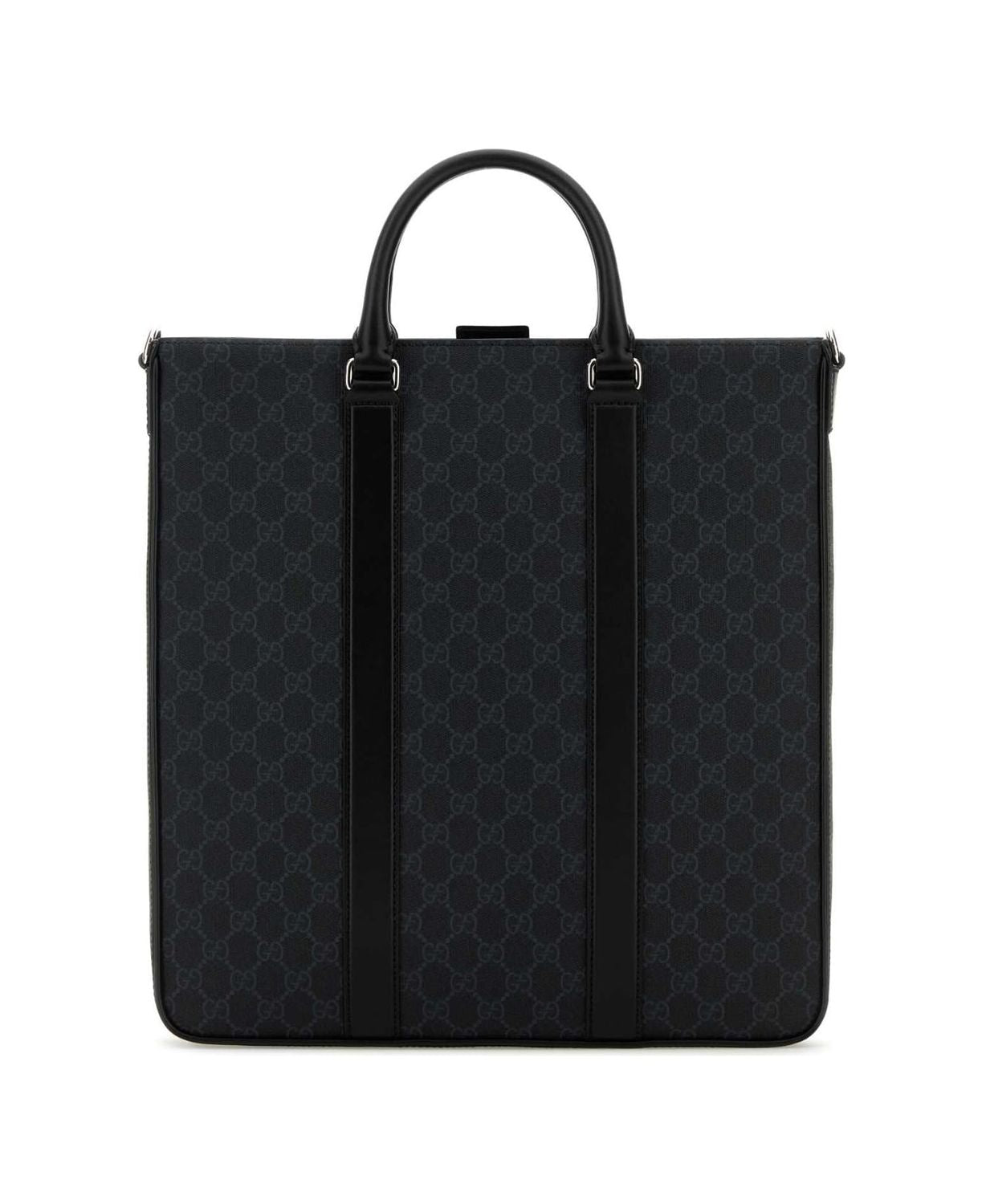 GUCCI Designer GG Print Fabric Tote Handbag for Men