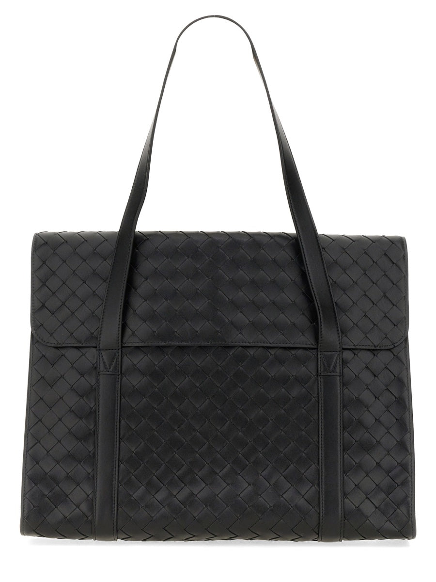 BOTTEGA VENETA Woven Pattern Shoulder Handbag