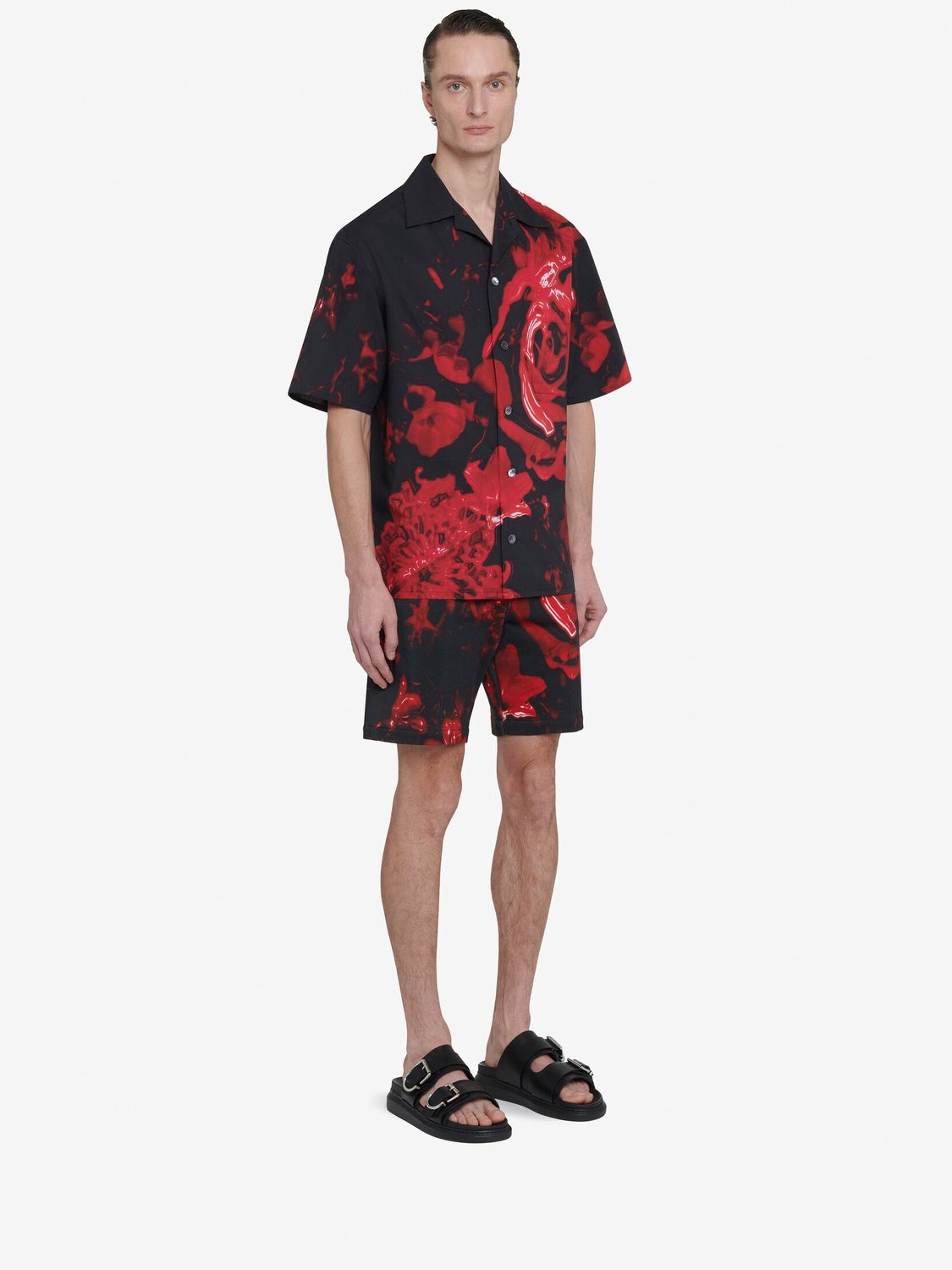 ALEXANDER MCQUEEN Floral Print Long Sleeve Shirt