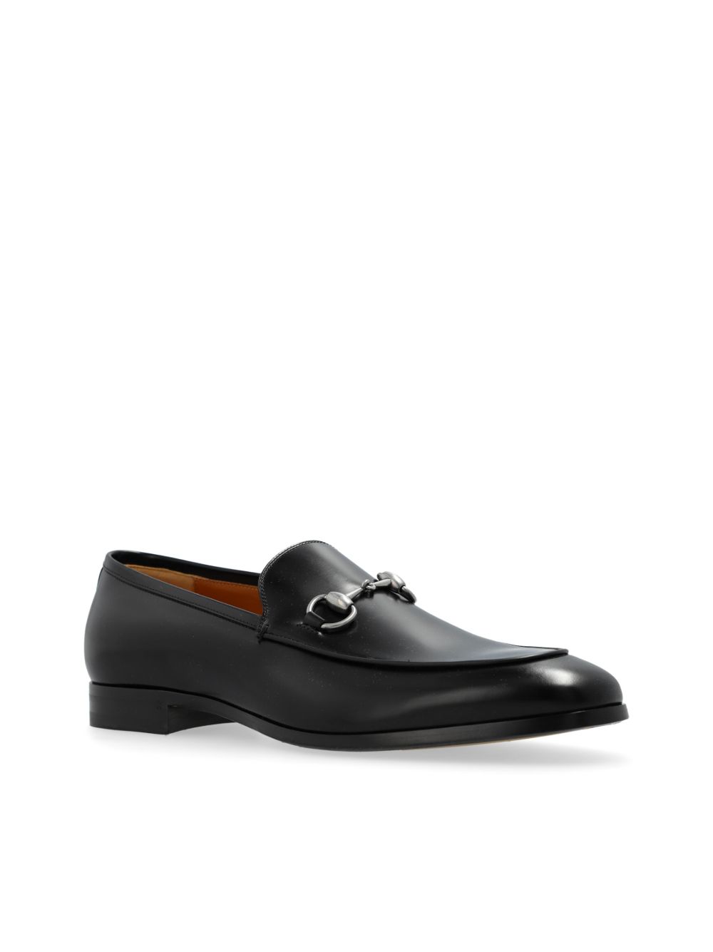 GUCCI Leather Loafers with Signature Horsebit Detail