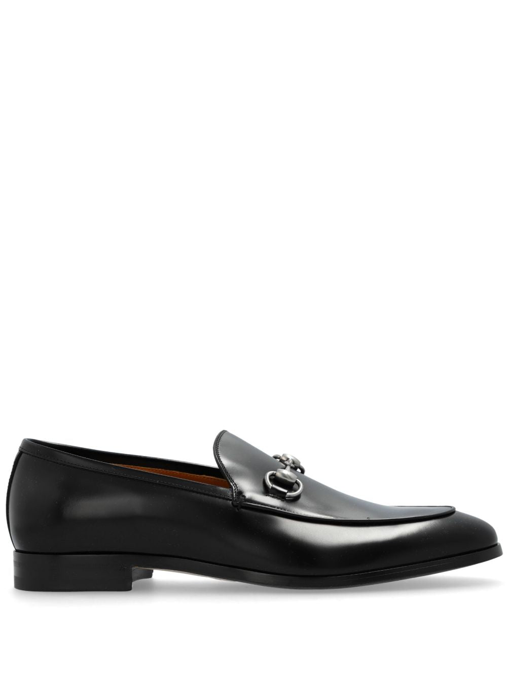 GUCCI Leather Loafers with Signature Horsebit Detail