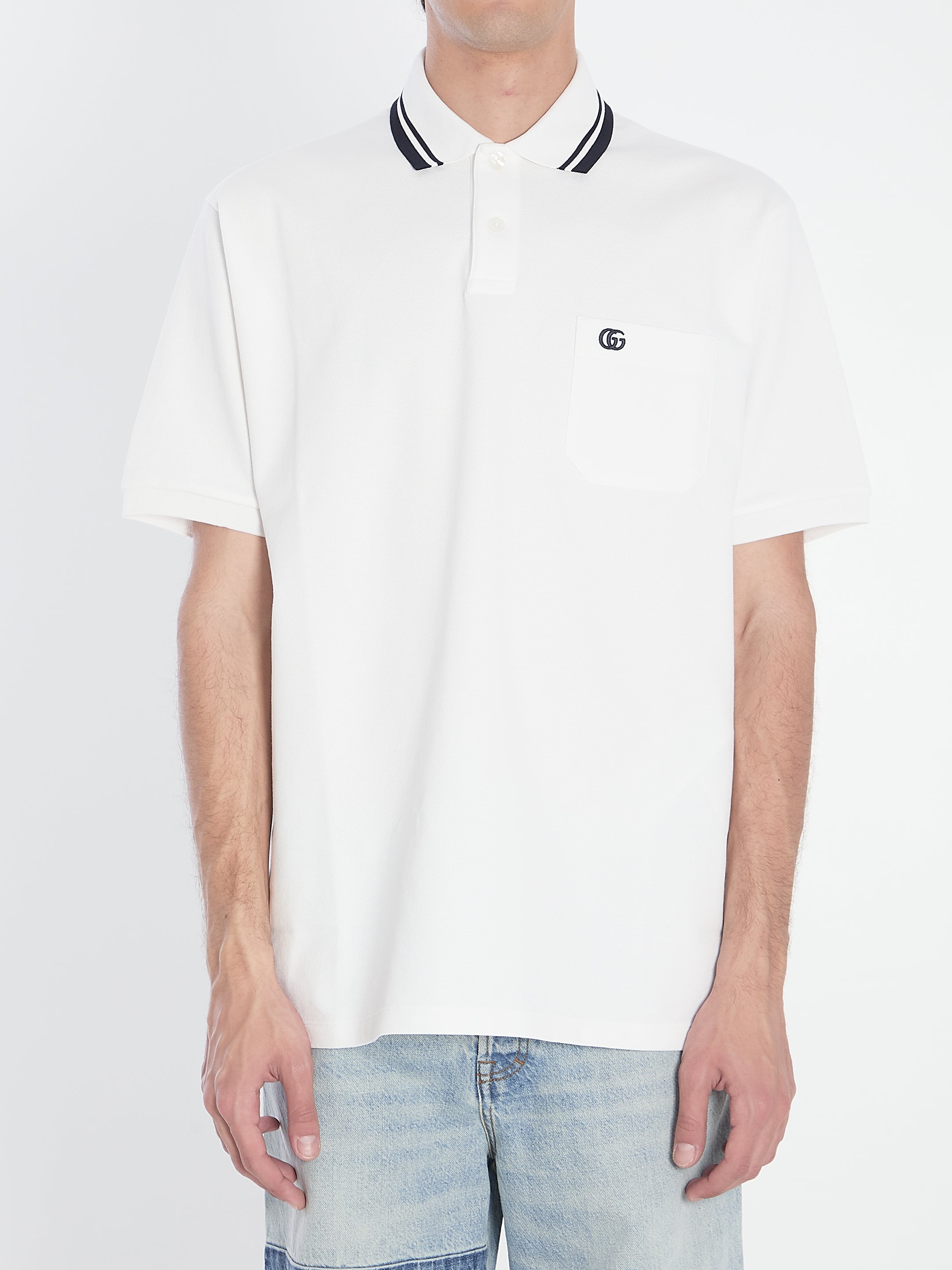 GUCCI Classic Cotton Polo Shirt - Size L