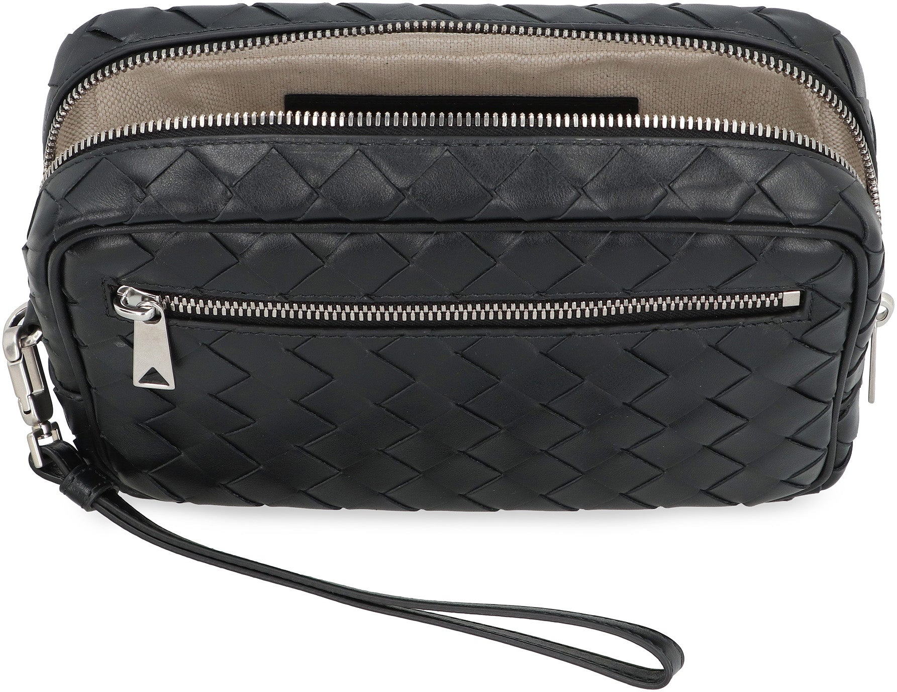 BOTTEGA VENETA Intrecciato Mini Pouch Handbag with Wristlet