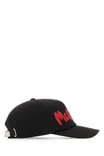 ALEXANDER MCQUEEN Graffiti Cotton Baseball Cap for Men