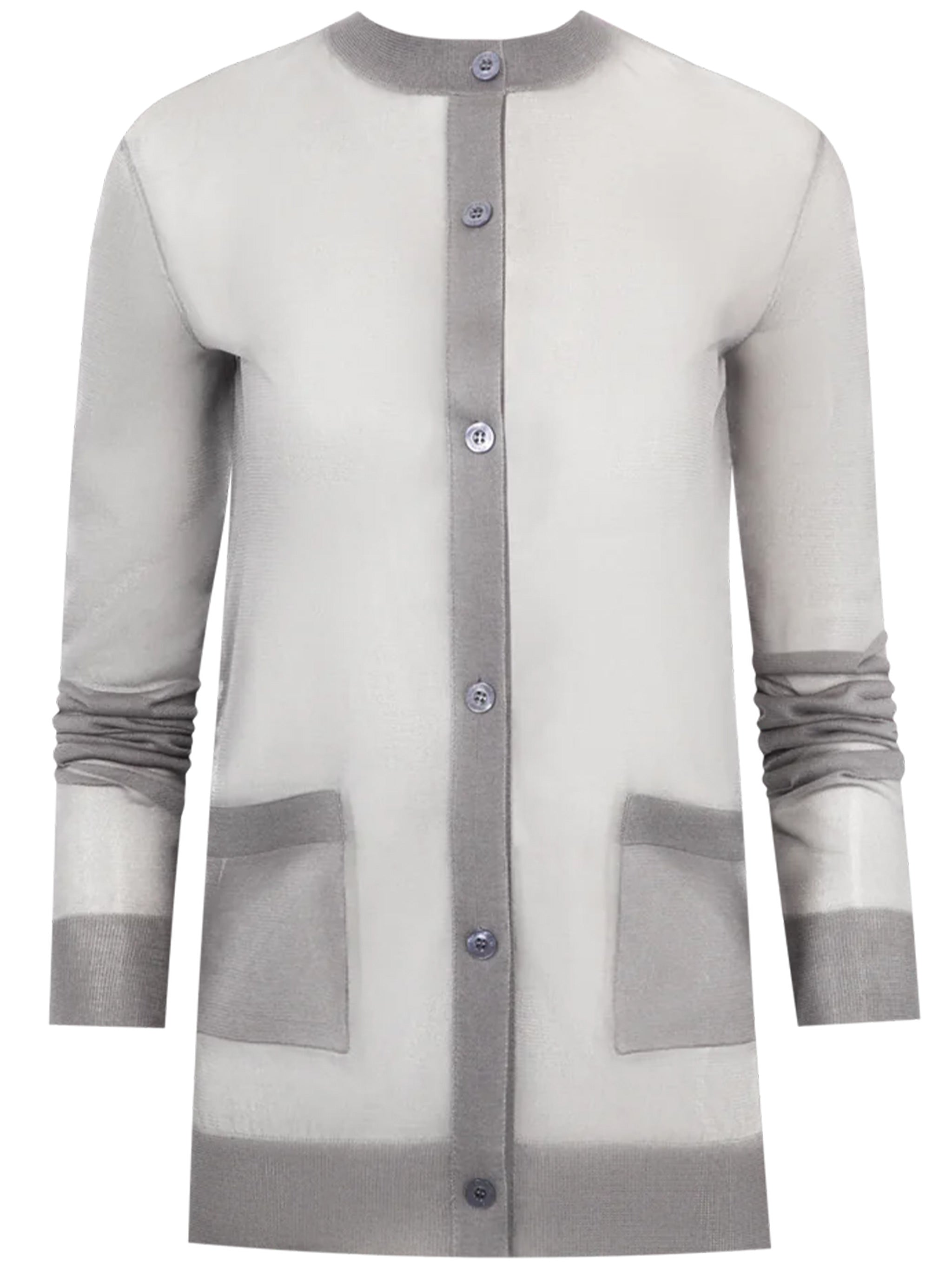 SAINT LAURENT Luxurious Lambskin Cardigan for Women - FW25